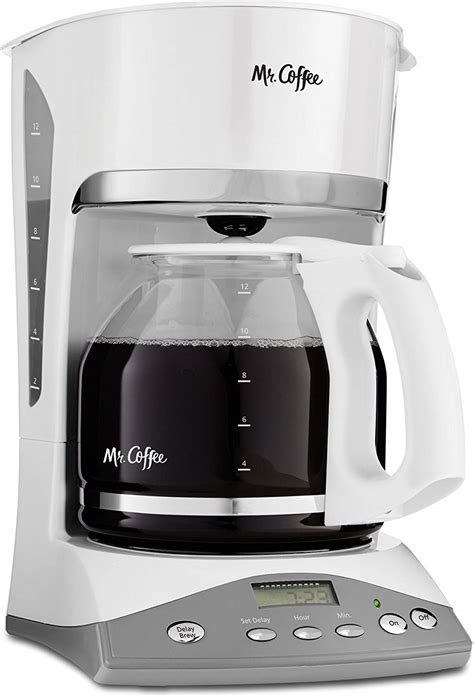 white coffee maker programmable|More.